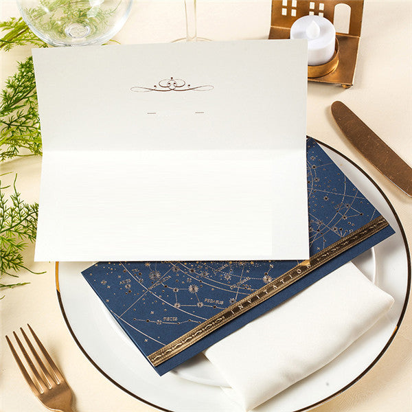 Cool stellar foil and folded wedding invitations LC083 (4)