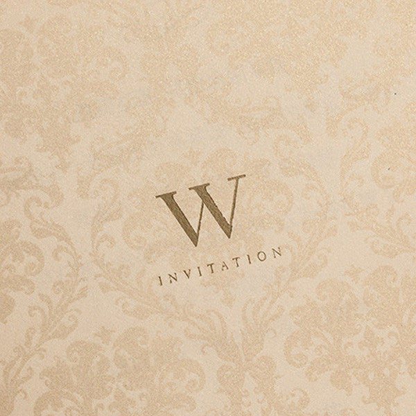 Creative pearl white silhouette laser cut wedding invitations LC013_5