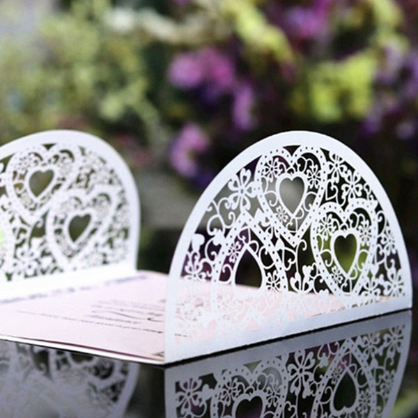 Romantic laser cut wedding invitation cards (1)