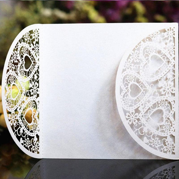 Romantic laser cut wedding invitation cards (3)