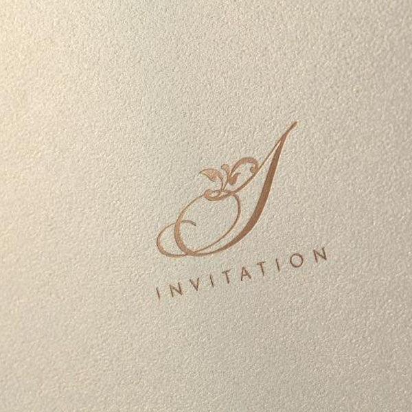 Stylish and chic navy blue laser cut wedding invitations with gem detail LC081 (4)
