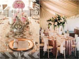 25 Awesome Glitter Wedding Table Runner Ideas to Inspire