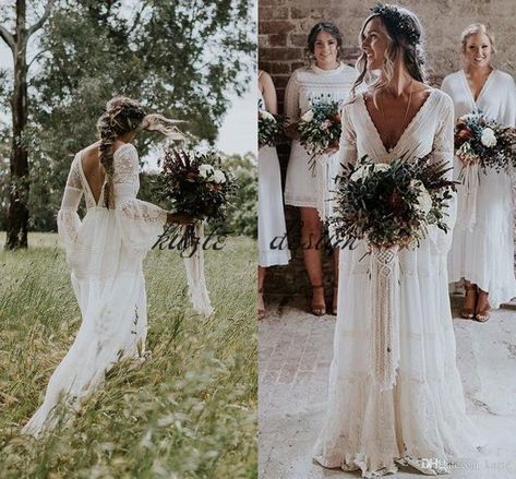 38 Breath-taking Bell Sleeve Wedding Dresses We Love