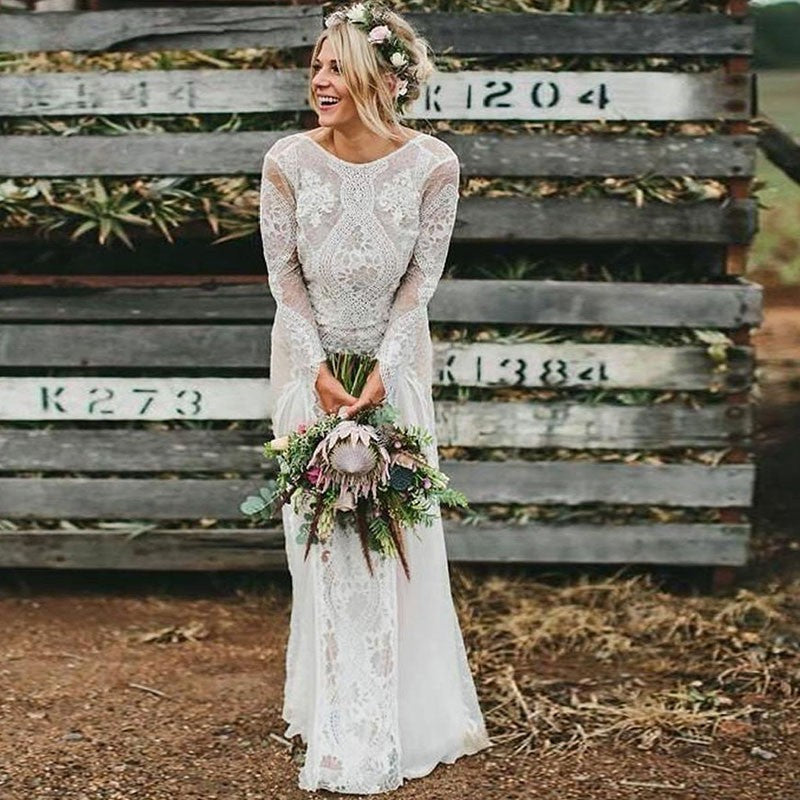 Fall in Love with These 30+ Glamorous Bohemian Wedding Dresses