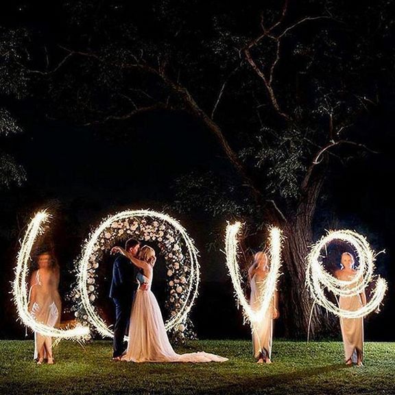 22 Creative Night Wedding Photo Ideas to Inspire