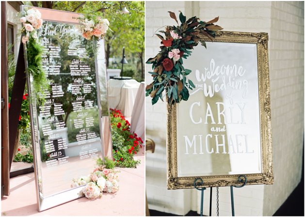 15 Timeless and Chic Wedding Mirror Sign Ideas