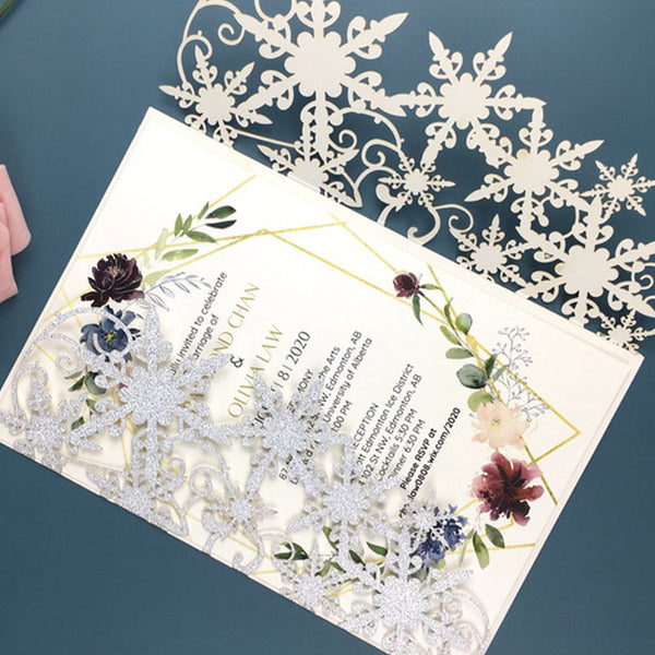 Elegant Lace Wedding Invitations Card