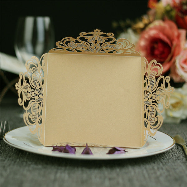 Glamorous gold laser cut wedding invitations LC050_3